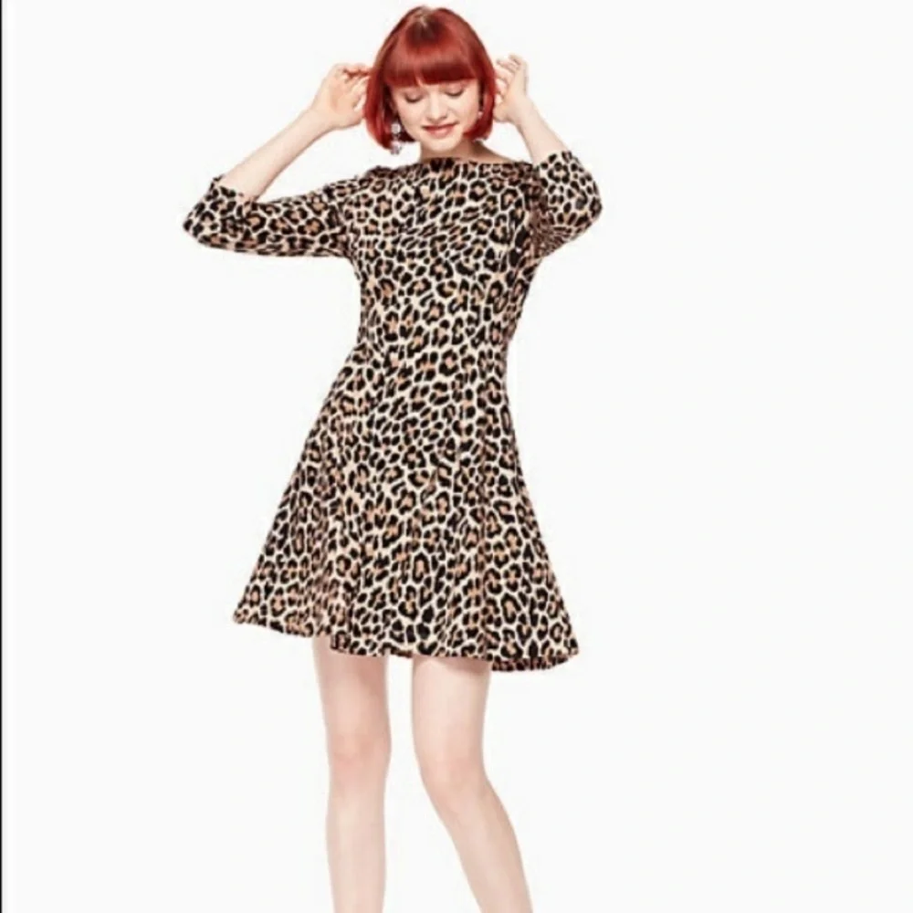 Kate Spade Ponte cheetah dress size 2 new without tags